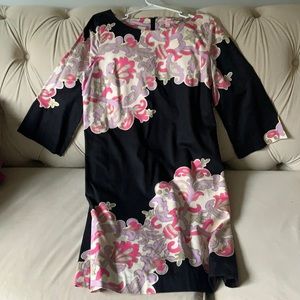 Black, pink, purple, gold and cream Lilly Pulitzer dress